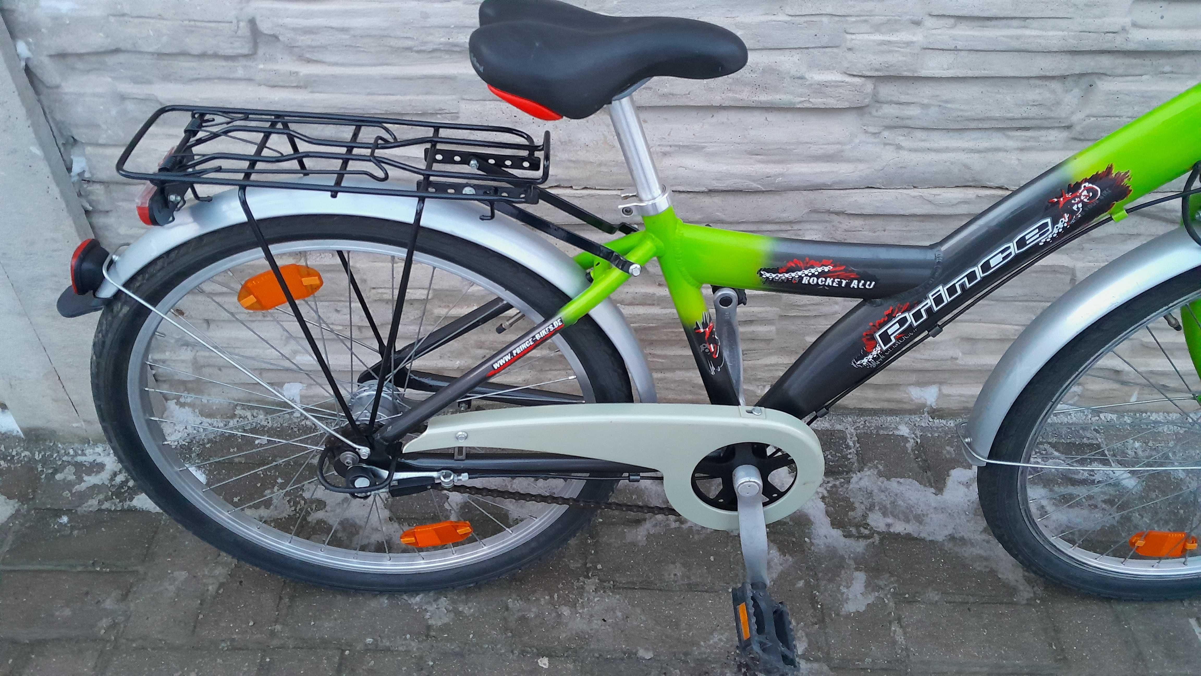 Wysyłka Dowóz PRINCE alu koła 24 cale 3-Biegi nexus ładny