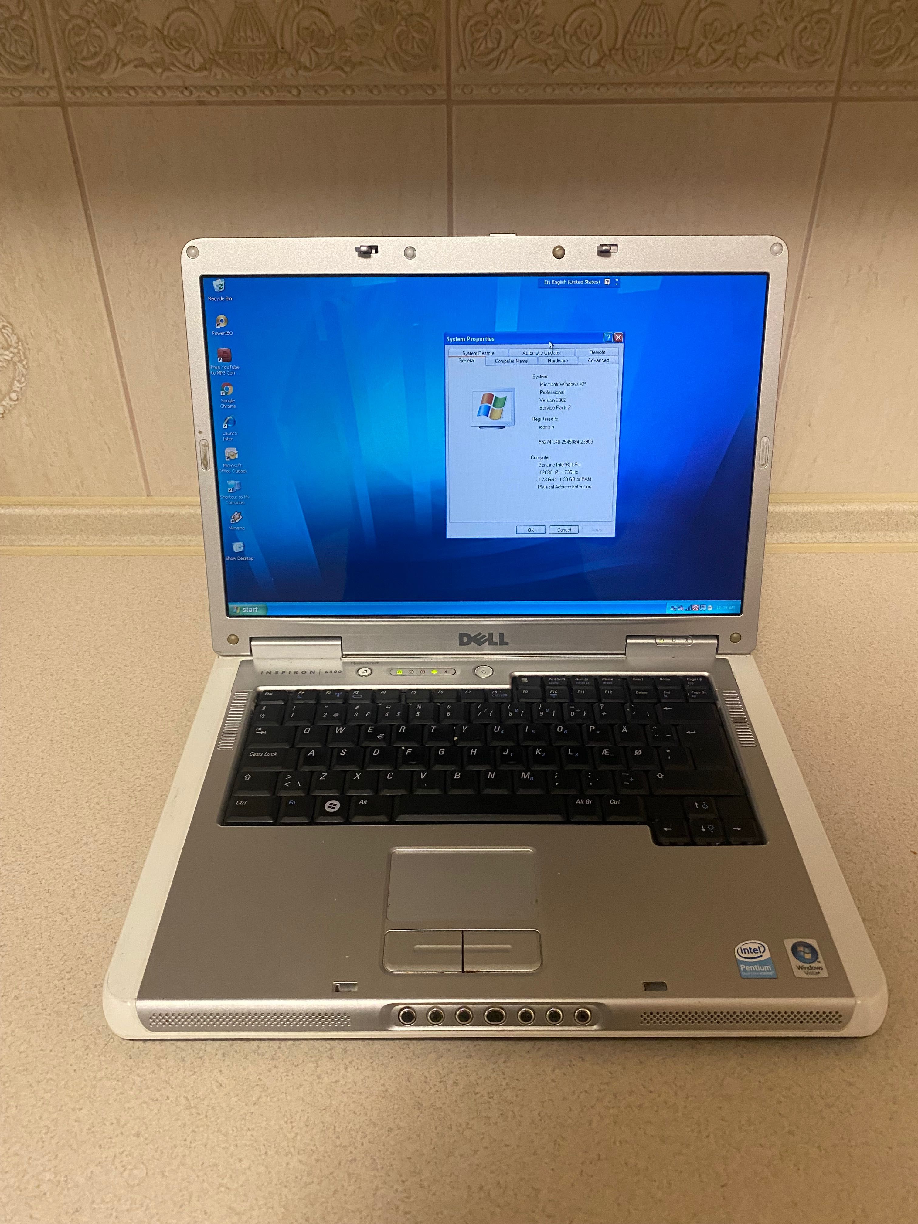 HP Inspiron 6400 RAM 2 GB Intel T2080