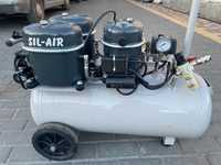 Компресор Sil-Air 150-50 3 x 1/2 HP безшумний для стоматологій