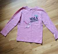 Nowa bluzka koszulka różowa długi rekaw z metka mała bohaterka