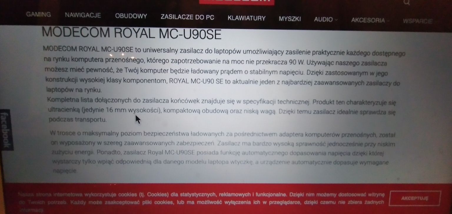 Uniwersalna Ładowarka MODECOM MC-U90SE notebook #okazja!