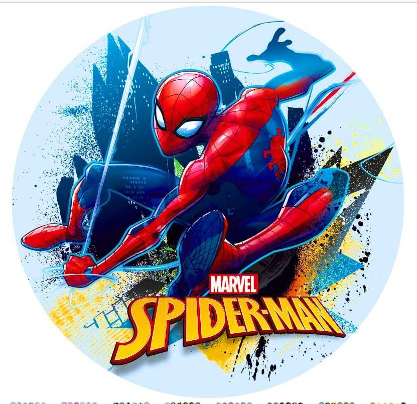 opłatek na tort spiderman 20cm