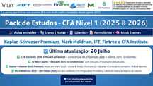 Pack CFA Level 1 (2025 &  26): Videos + Livros + QBanks + Mocks Exames