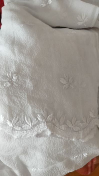 Firana z wzorkiem w listki 6 x 2,8 m