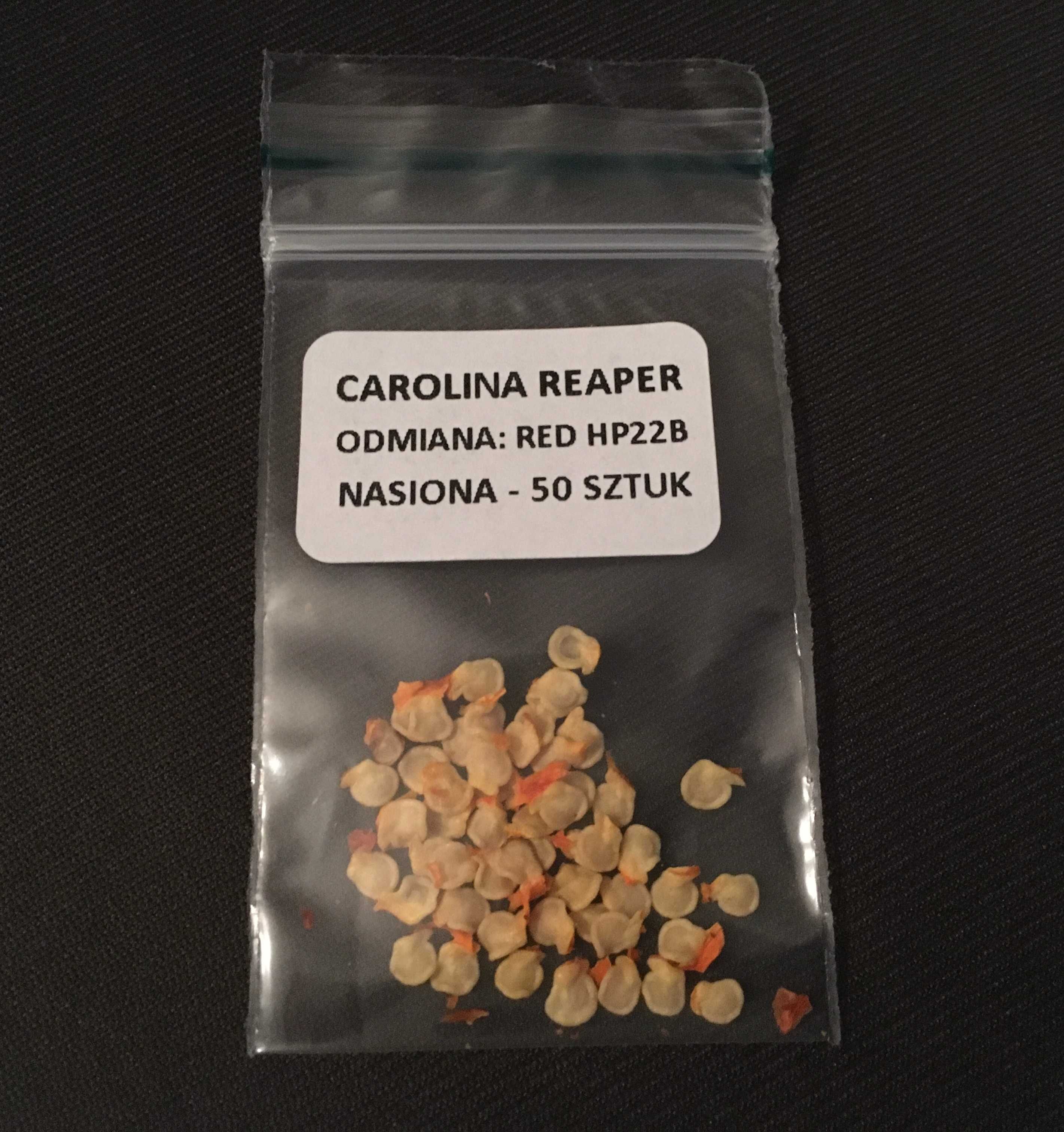 Nasiona Carolina Reaper Ekstremalnie Ostra Papryka Chilli 50szt