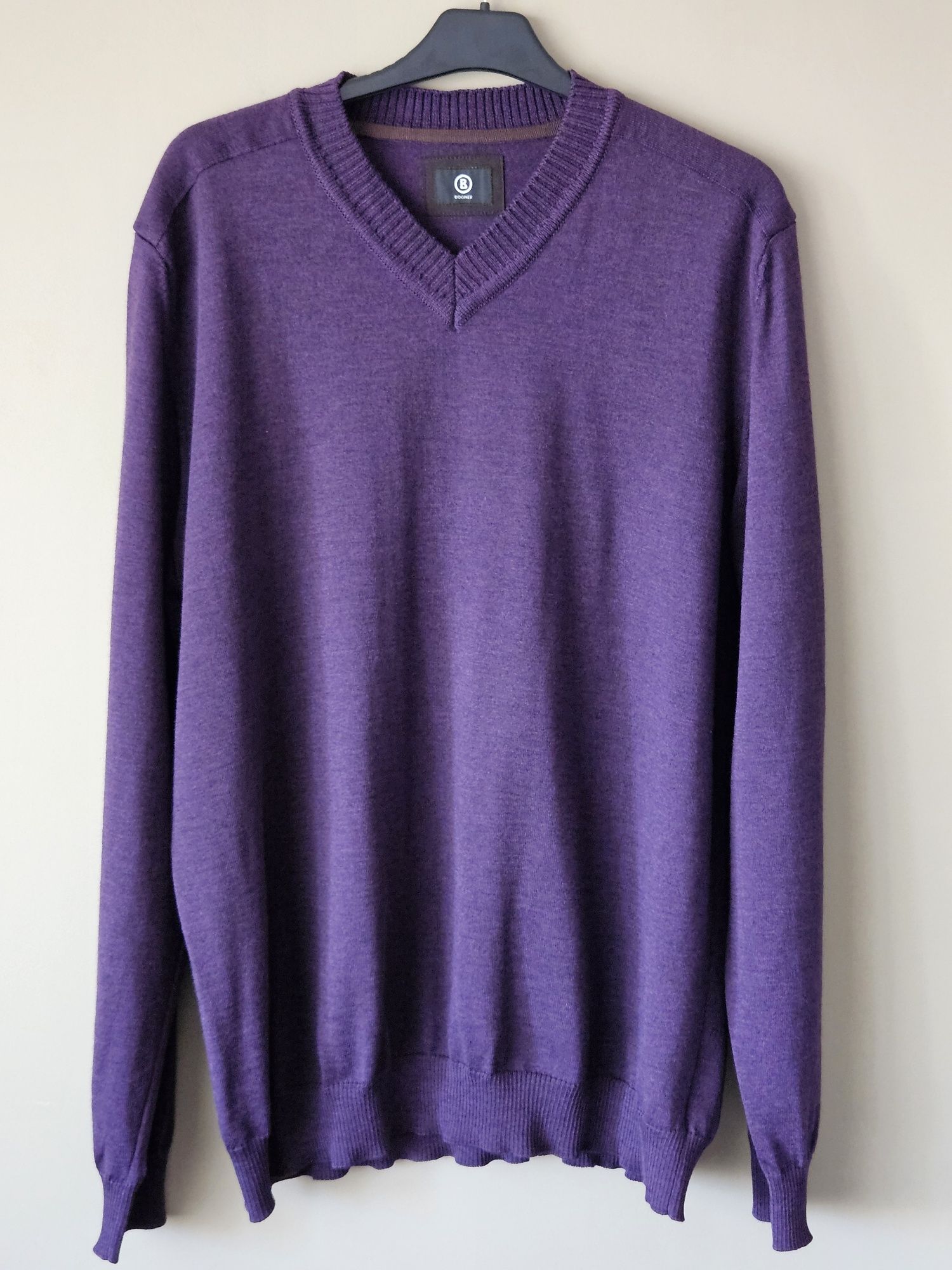 Super męski sweter Bogner rozmiar XXL vergin wool