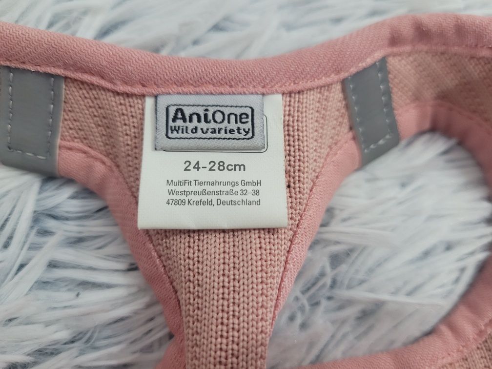 Szelki dla szczeniaka AniOne 24-28 cm Różowe