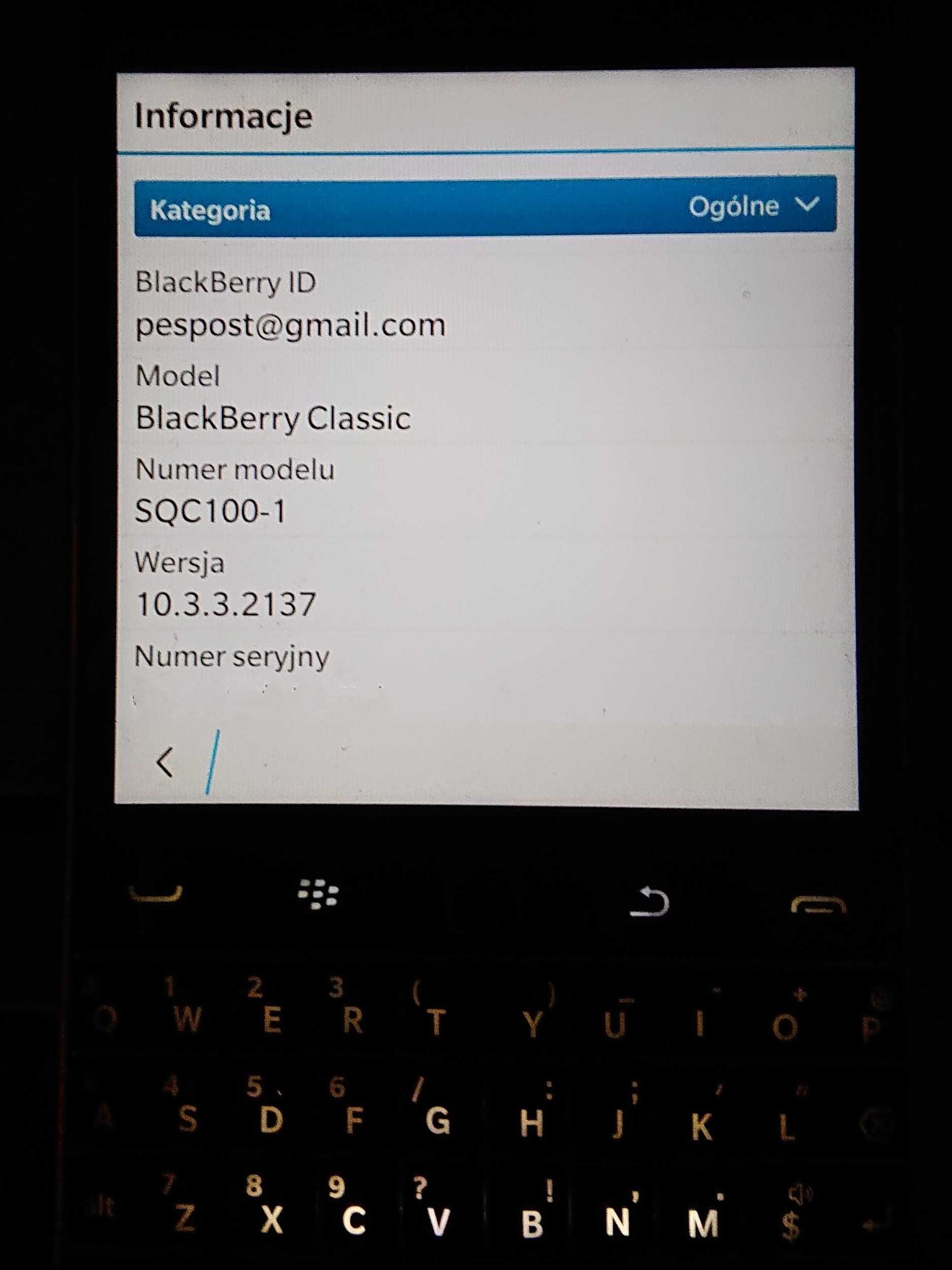 BlackBerry Q20 Classic