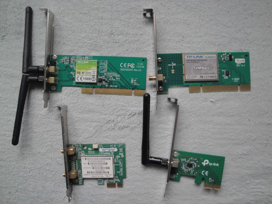 zestaw kart Wifi na pcie 4 sztuki cena za wszystkie