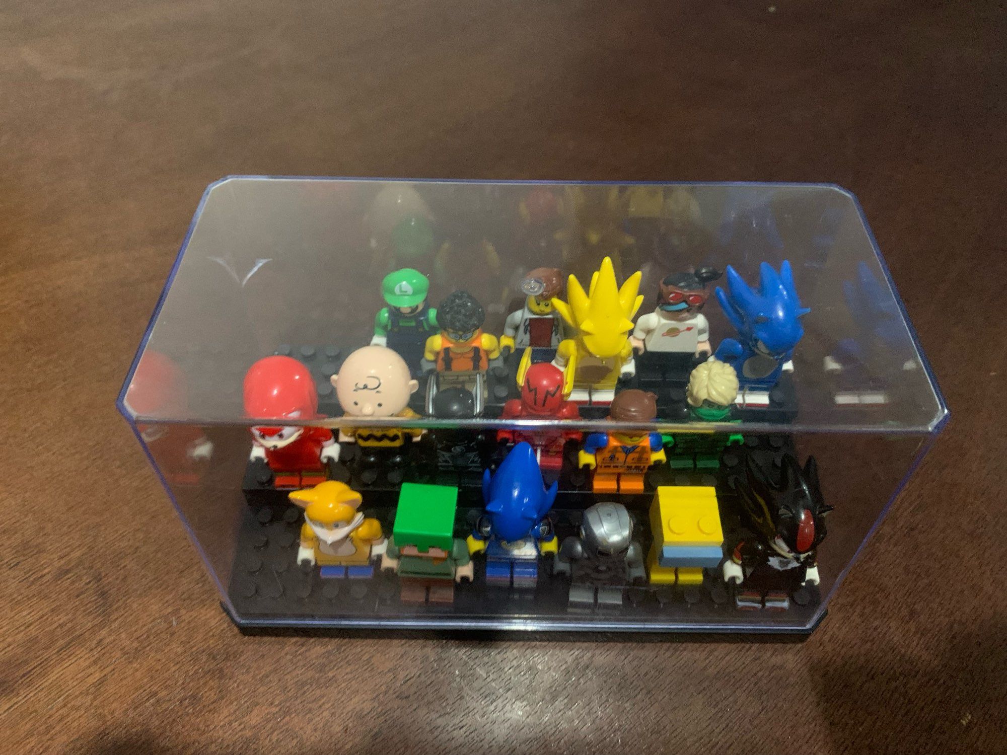 Коробка для хранения фигурок лего кейс бокс lego витрина конструктора