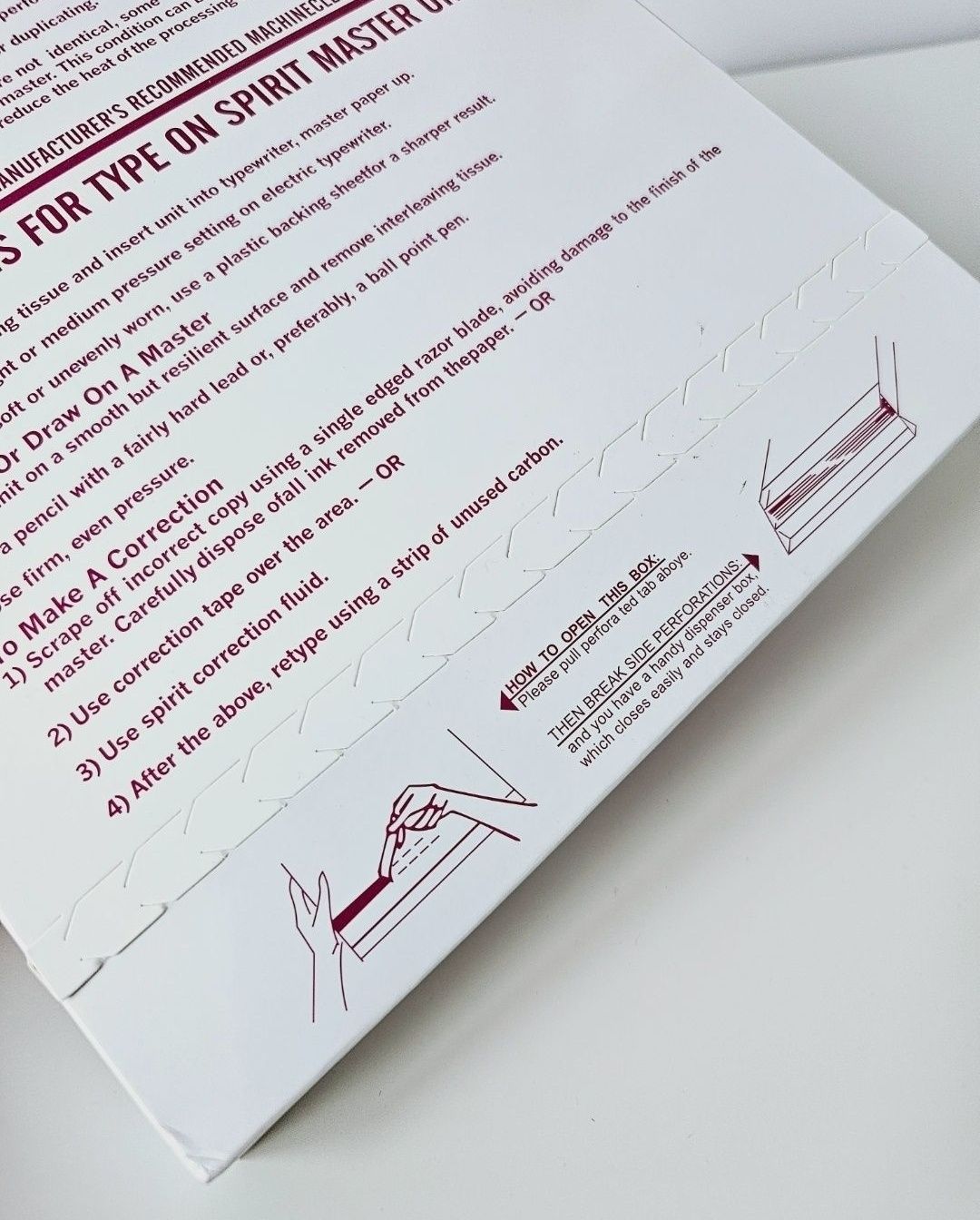 Kalka Hektograficzna SPIRIT Transferowa do Tatuażu termiczna 100 szt A