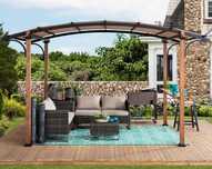 Pergola tarasowa 2,5 x 4m drewniana altana wiata namiot pawilon altana