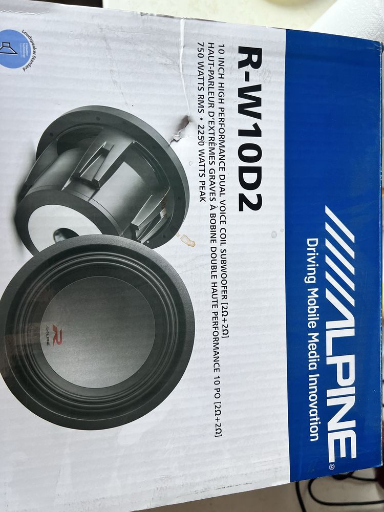 Alpine  R-W10D2 25 cm