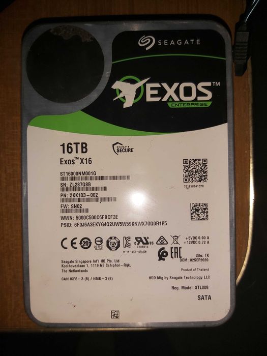 Disco Seagate 16Tb