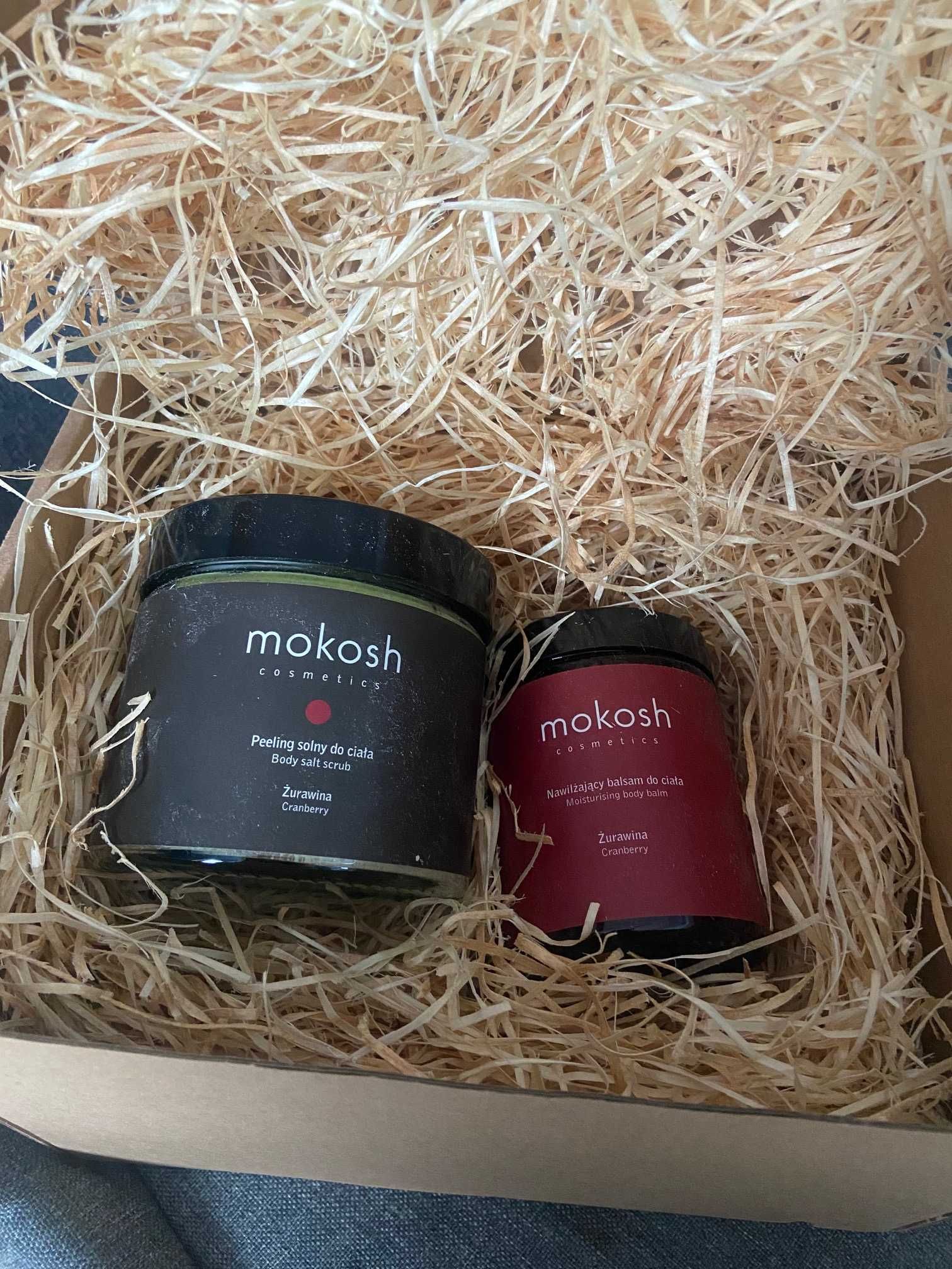 Mokosh zestaw upominkowy - peeling balsam Żurawina