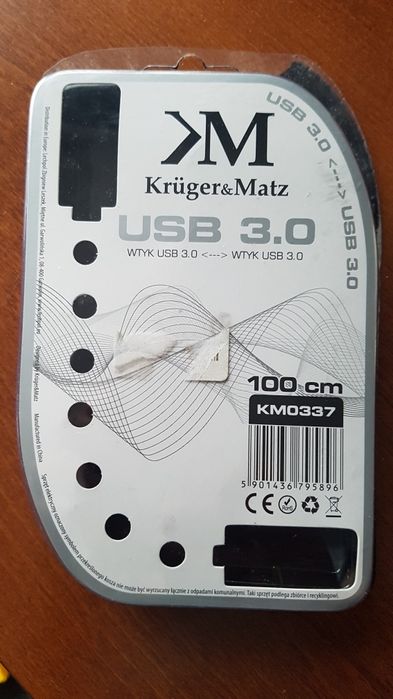 Usb 3.0 Kruger&Matz 100 cm,nowy