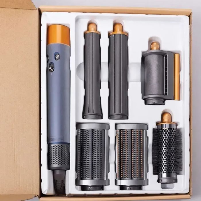 Стайлер Dyson Airwrap Complete Long 6 насадок Blue/Copper Дайсон синій