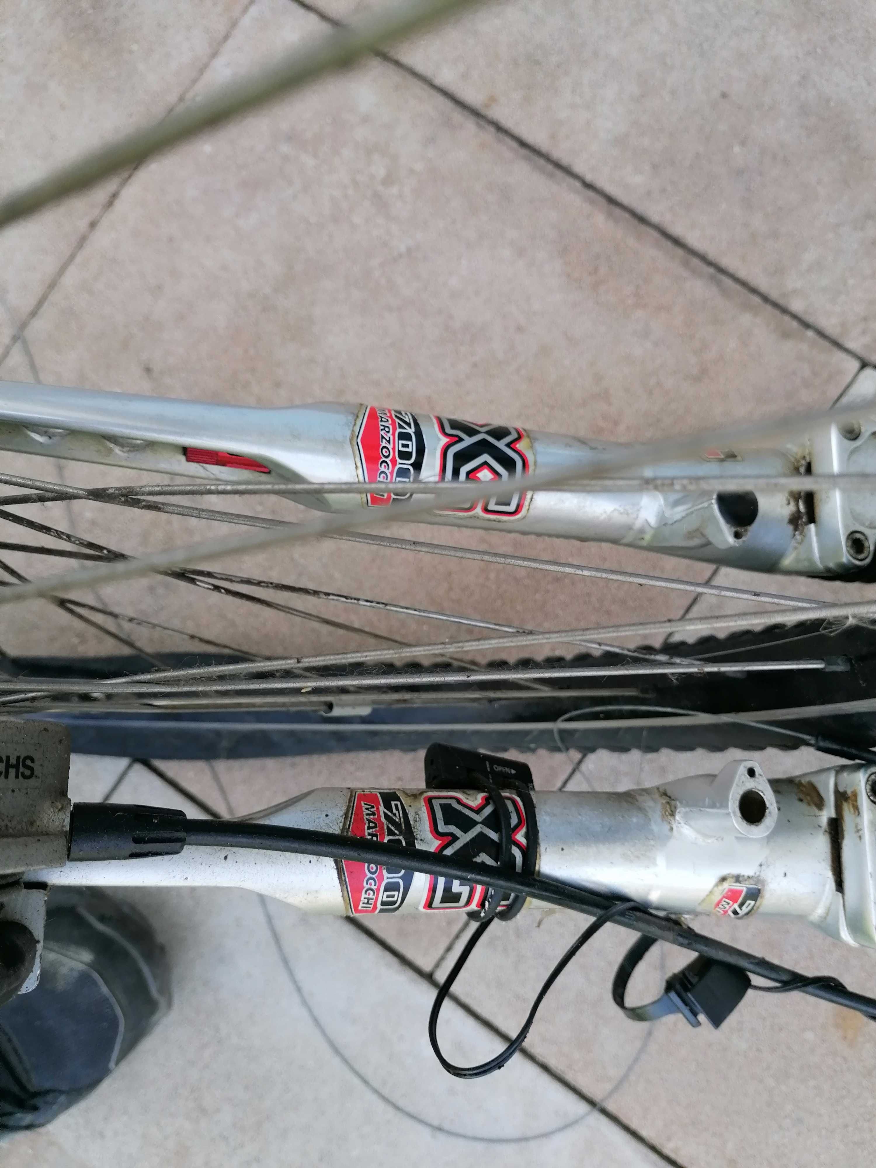Marzocchi XC 700 + hamulec tarczowy + koło SACHS rarytas