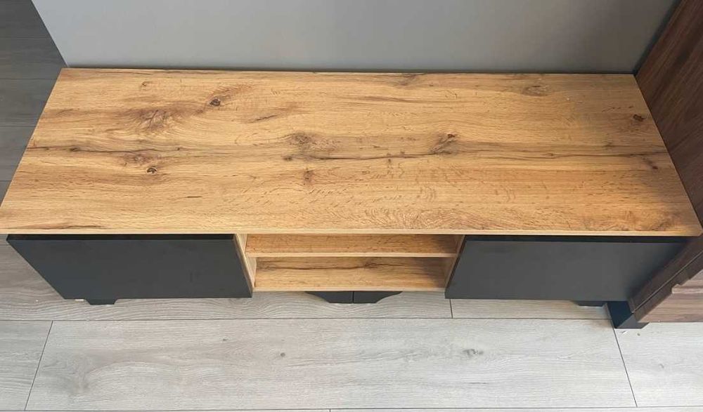 Nowa Szafka RTV Komoda 120x38x35,5 Półka do Salonu Pokoju Faktura