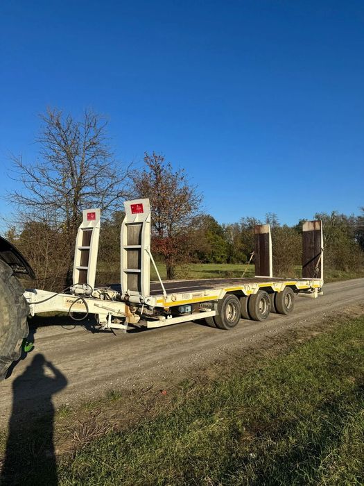 Louault RC34 Osie Gigant 3 Osiowa  Bardzo mocna przyczepa idealna pod maszyny budowlane