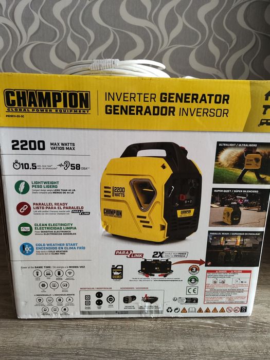 Продам инверторный генератор CHAMPION