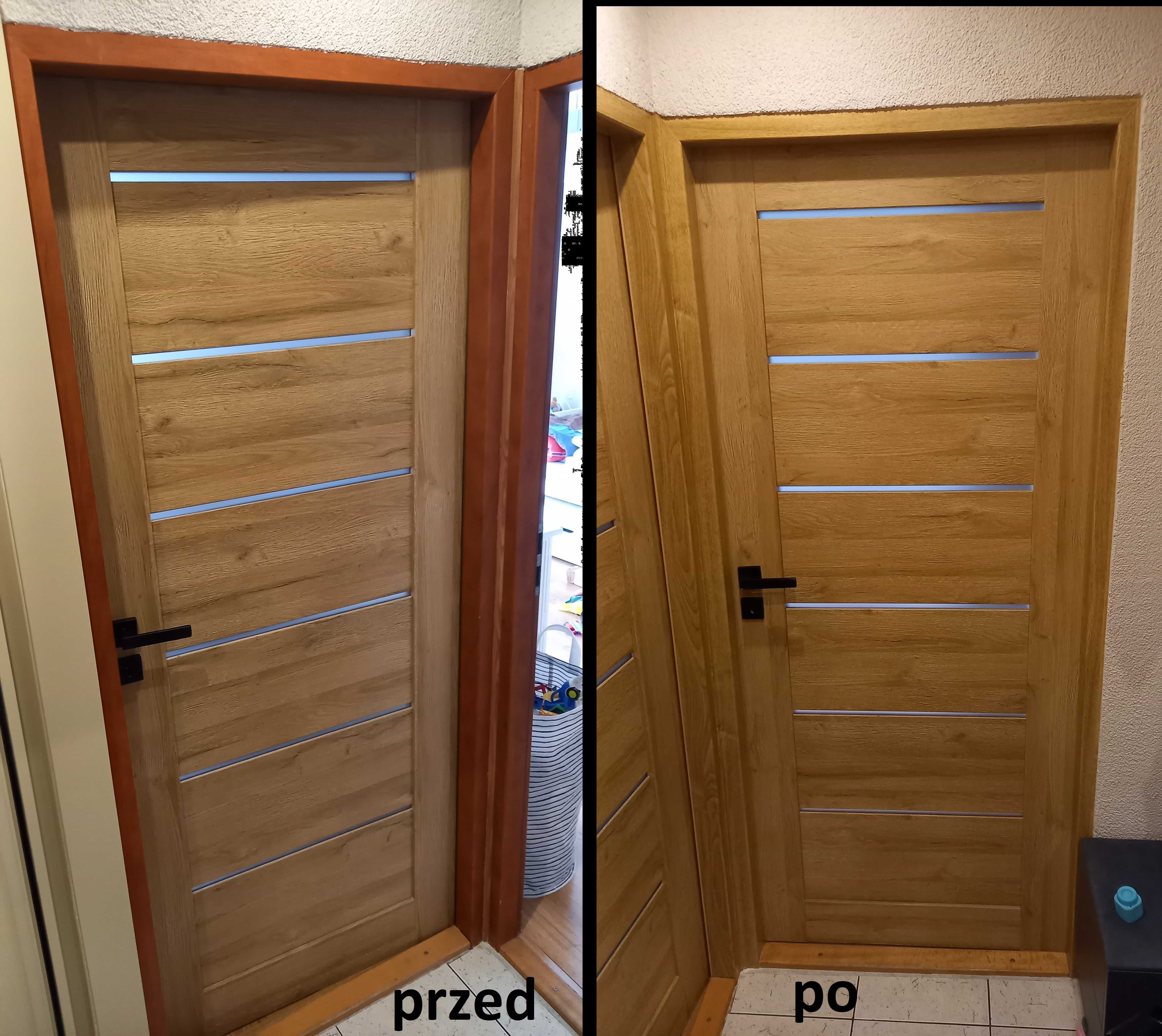 Zmiana koloru / oklejanie mebli kuchni szaf futryn ościeżnic szkła