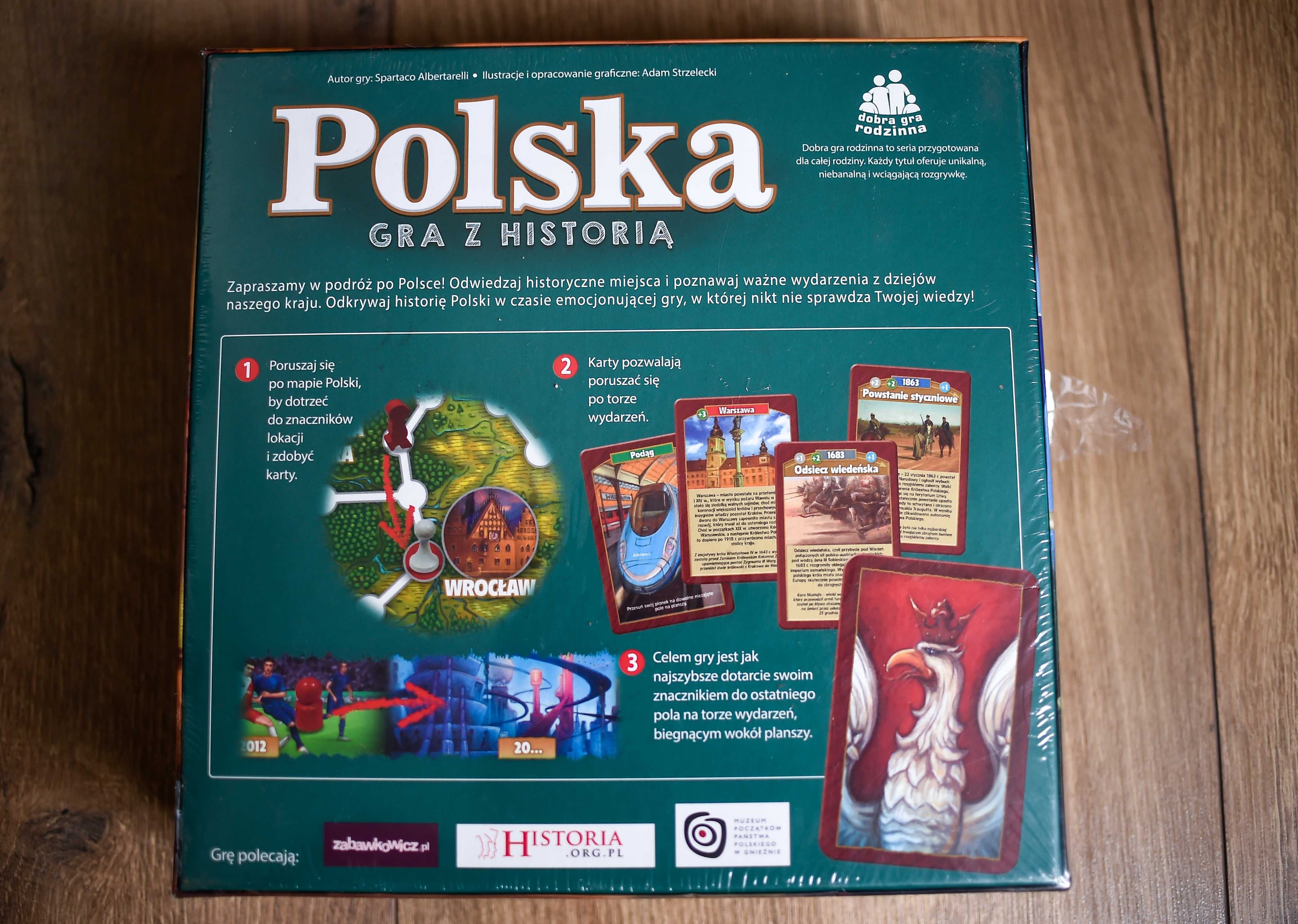 Gra Planszowa # Polska Gra z Historią *(uszk. pudełko)