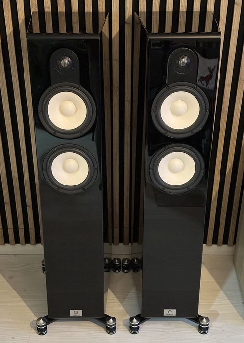 Kolumny podlogowe Marten Czarny Połysk High End