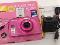 Aparat cyfrowy NIKON Coolpix W100 WiFi NFC BT WODOODPORNY fHD jak NOWY