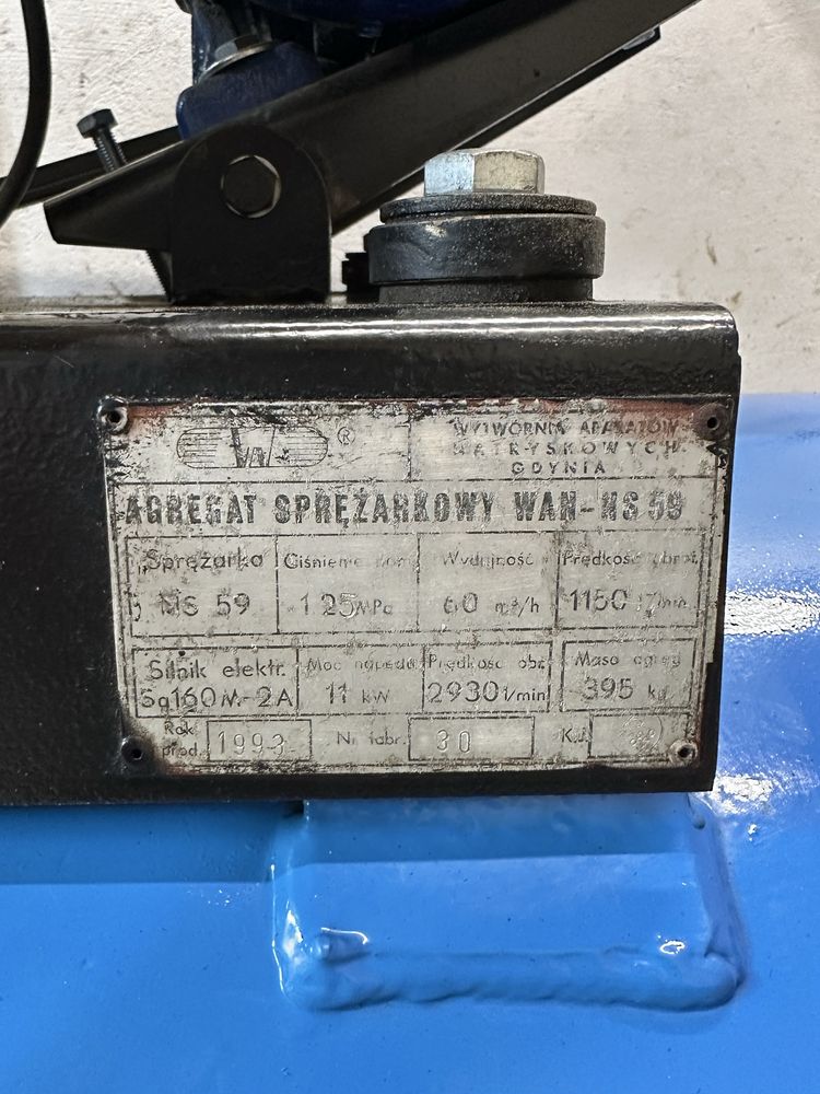 Kompresor WAN Gdynia 400L, stan idealny