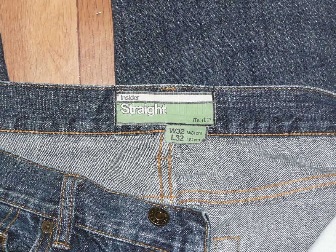 spodnie dżinsowe jeans r. 32R MOTO