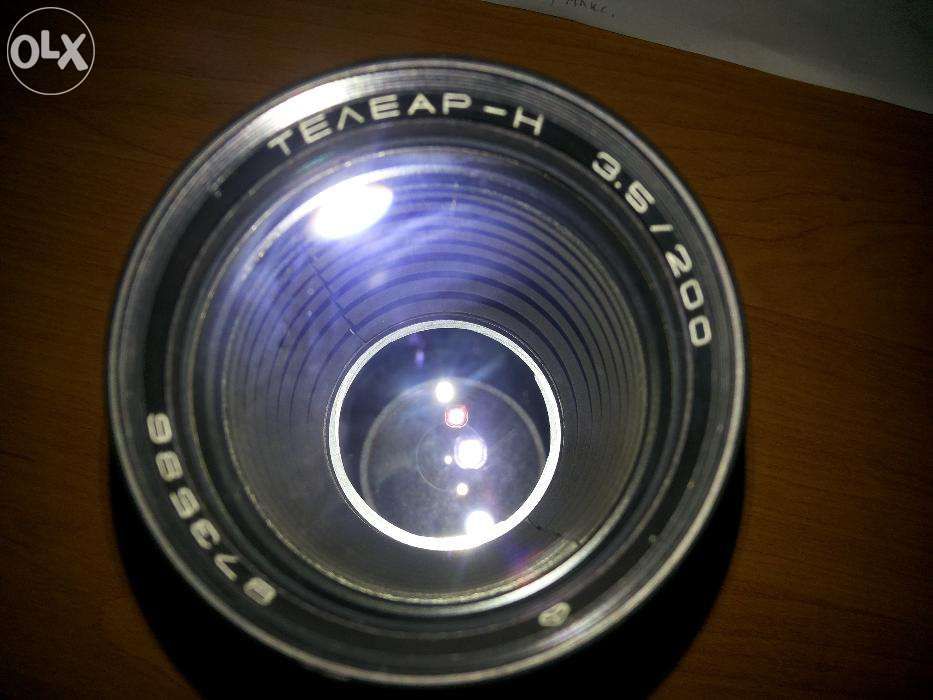 объектив ТЕЛЕАР Н 3.5-200, м42 в оригинальном кофре.