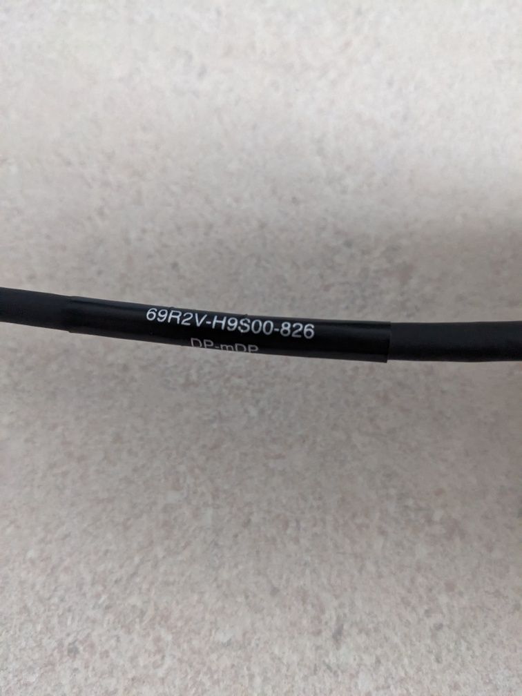 Kabel przewód laptop/monitor DisplayPort DP - mDP długość około 1,7m