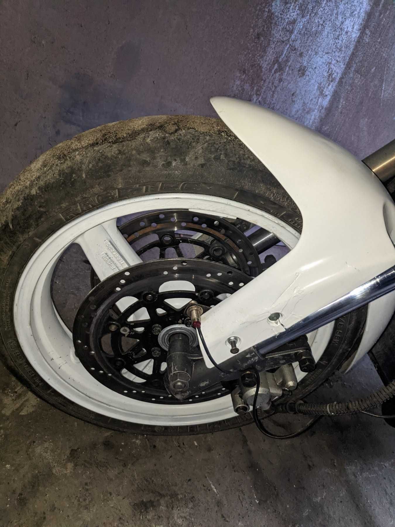 Мотоцикл CBR600f4 мотор, колеса kawasaki, самый быстрый ИЖ юпитер 5.
