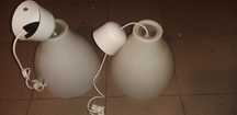 Lampa wisząca  2 sztuki biała żyrandol  sufit