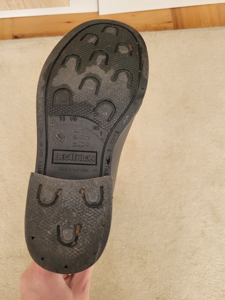 Buty kalosze do jazdy konnej Fouganza decathlon roz. 33