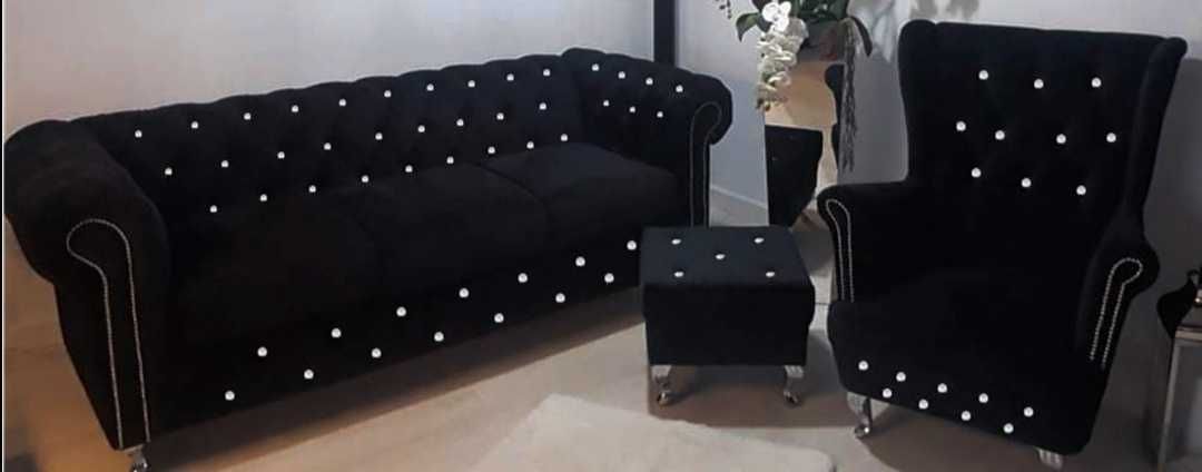 Sofa 220 f spania chesterfield producent glamour