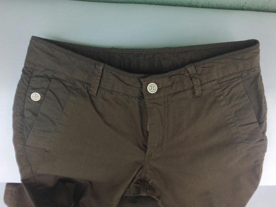 Massimo dutti spodnie damskie ciemna zieleń