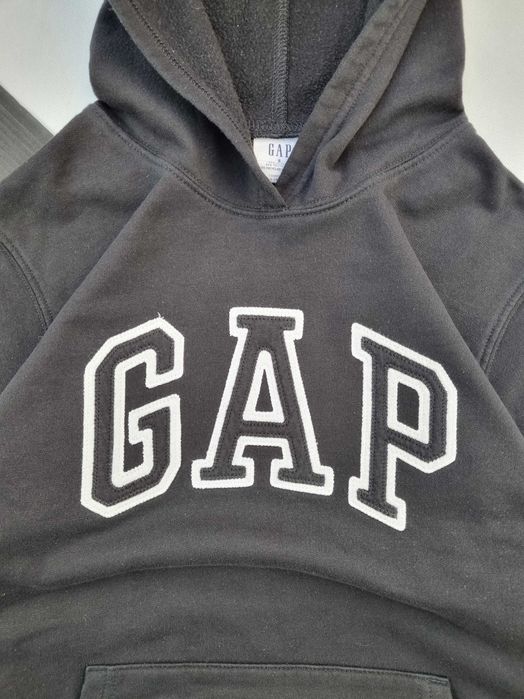 Nowa czarna bluza z kapturem unisex GAP Rozmiar S