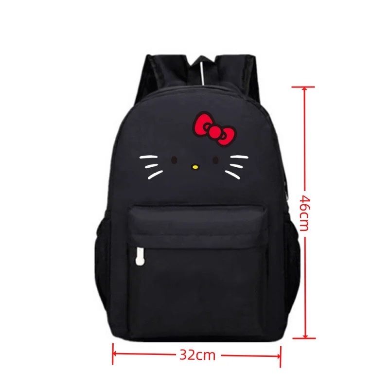 Рюкзак для дівчинки з котом Hello Kitty червоний. Шкільний рюкзак.