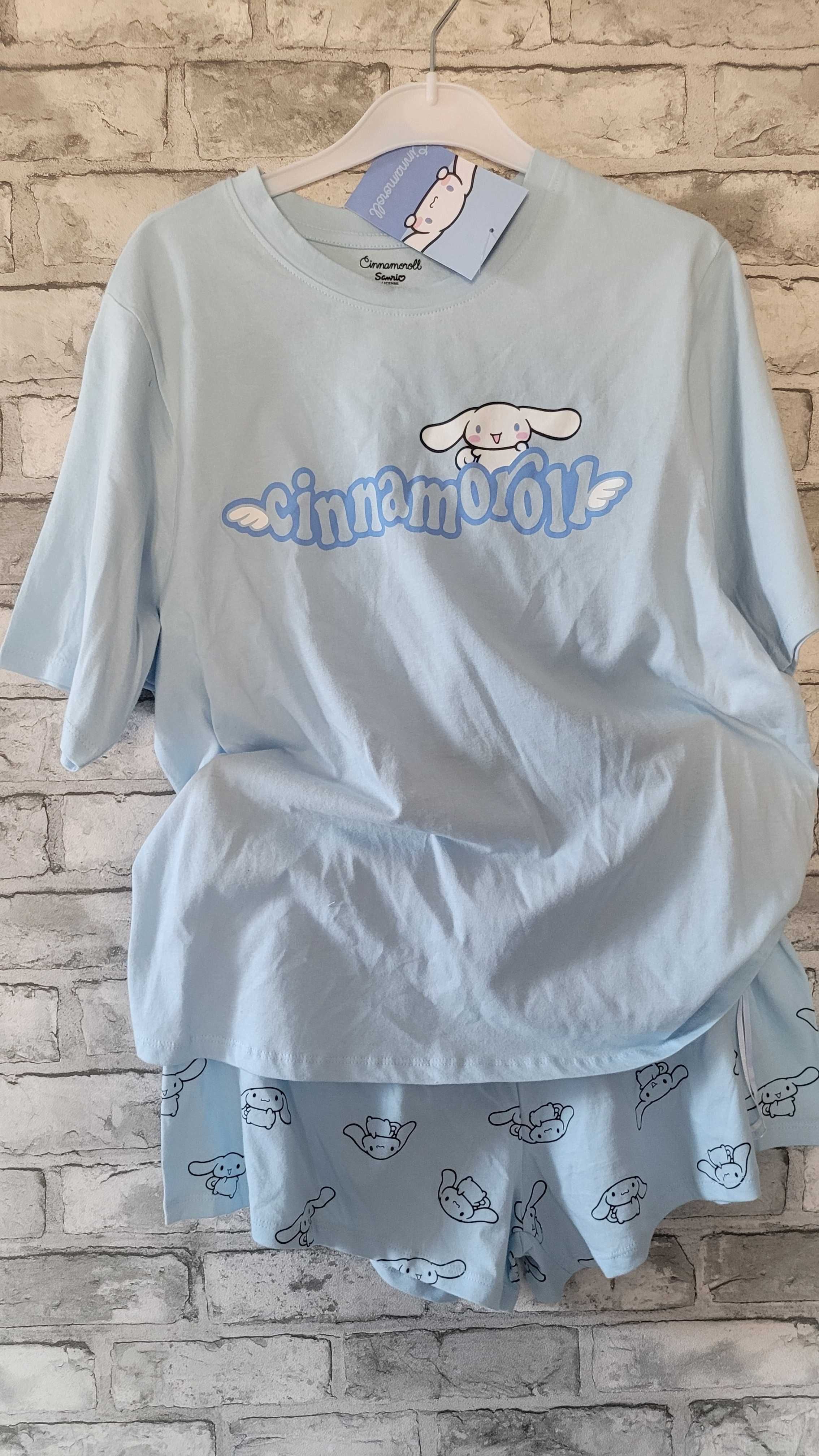 Błękitna piżama z bawełny Cinnamoroll z Hello Kitty PRIMARK