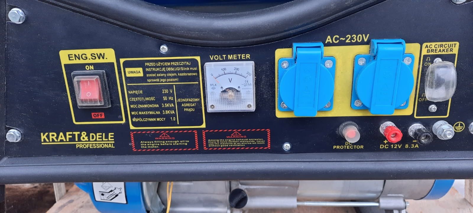 Agregat prądotwórczy Kraft & Dele 3000W JAK NOWY