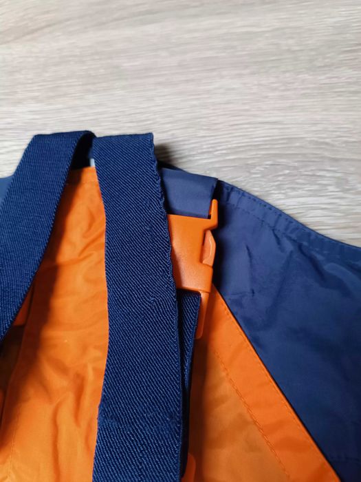 Spodnie deszcz granatowe szelki suwak odblaski 'Movement session' 92