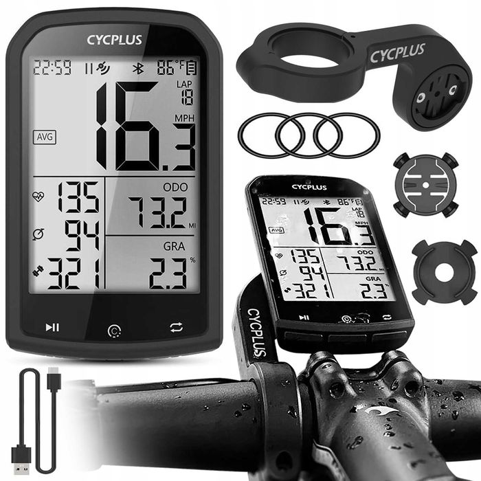 CYCPLUS M1 GPS komputer rowerowy licznik z uchwytem
