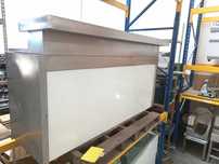 Balcão INOX  com revestimento novo em chap lacada branca