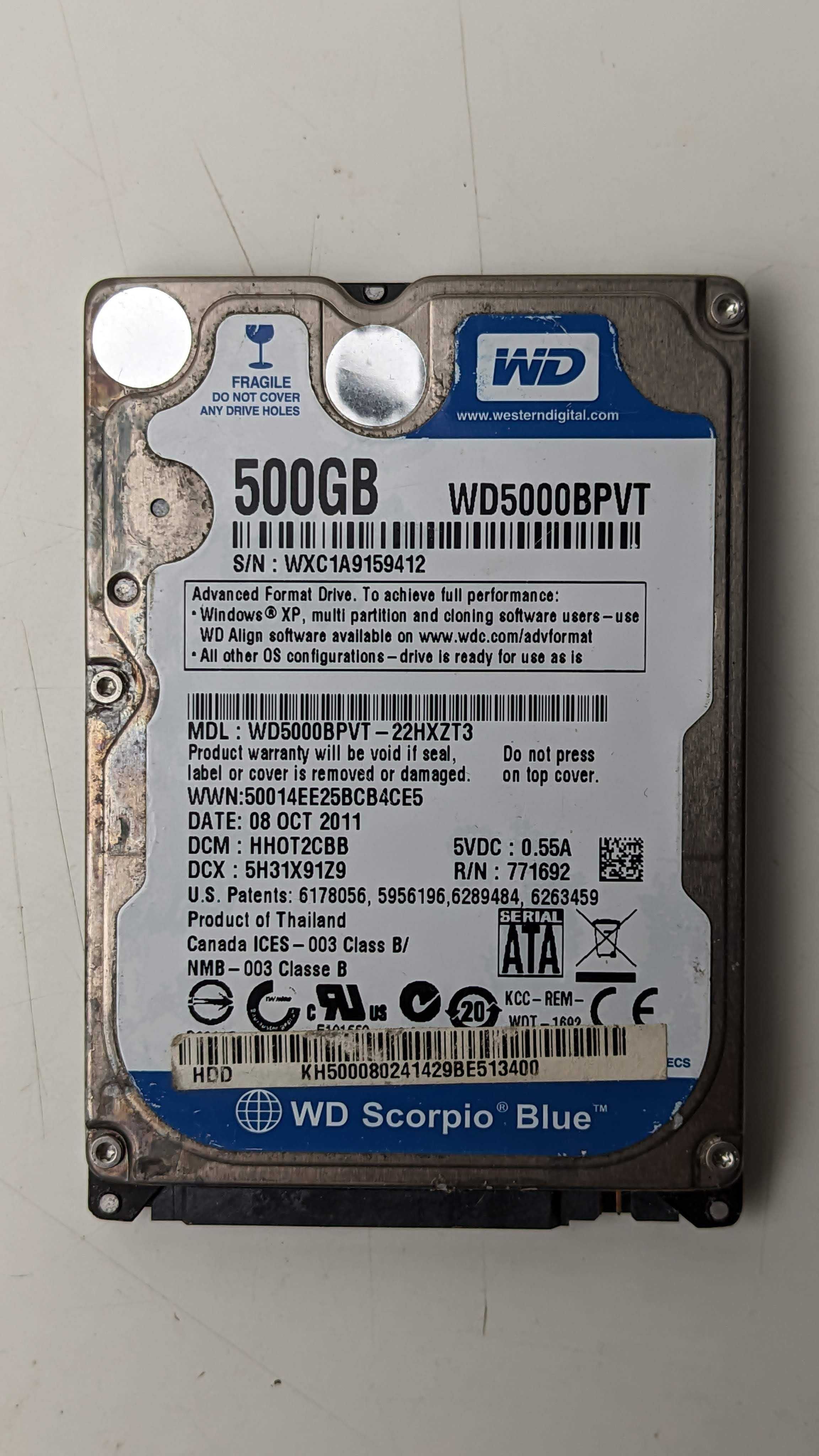 HDD's que não funcionam (para arranjar ou para peças)