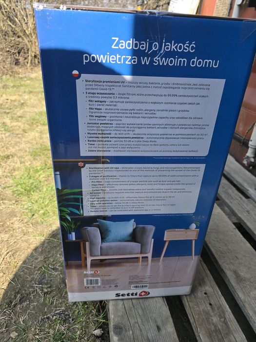 Oczyszczacz powietrza Setti+ AP600W Smart Home UV