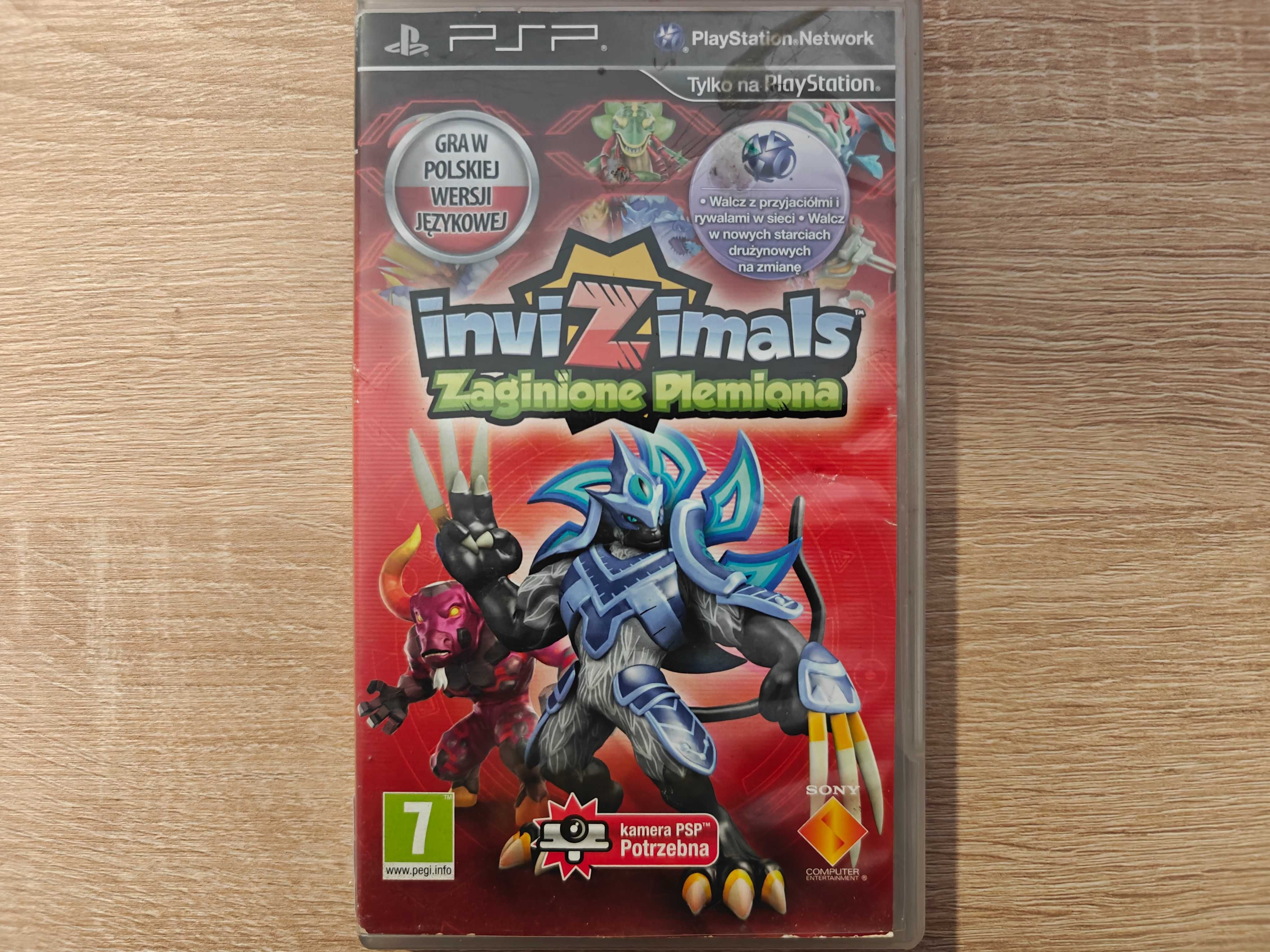 Invizimals Zaginione Plemiona PL PSP Playstation Portable wymag kamera