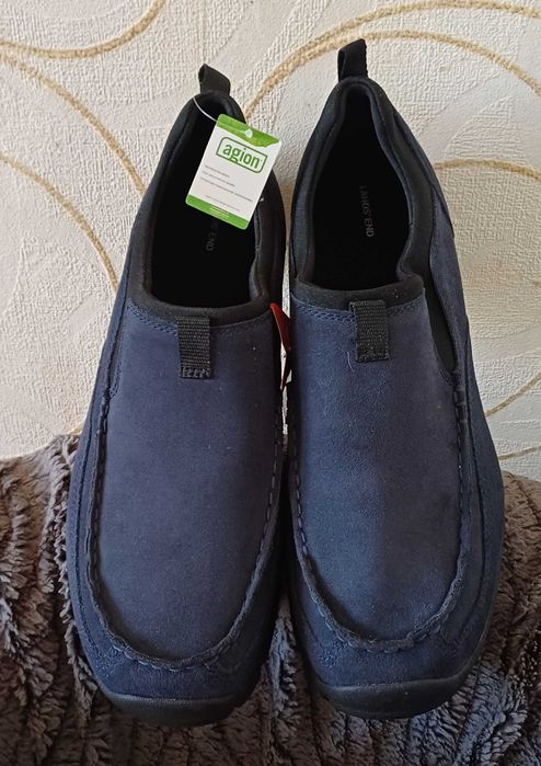 Замшеві мокасини сліпони Lands' End All Weather Slip-On нові 47 розмір