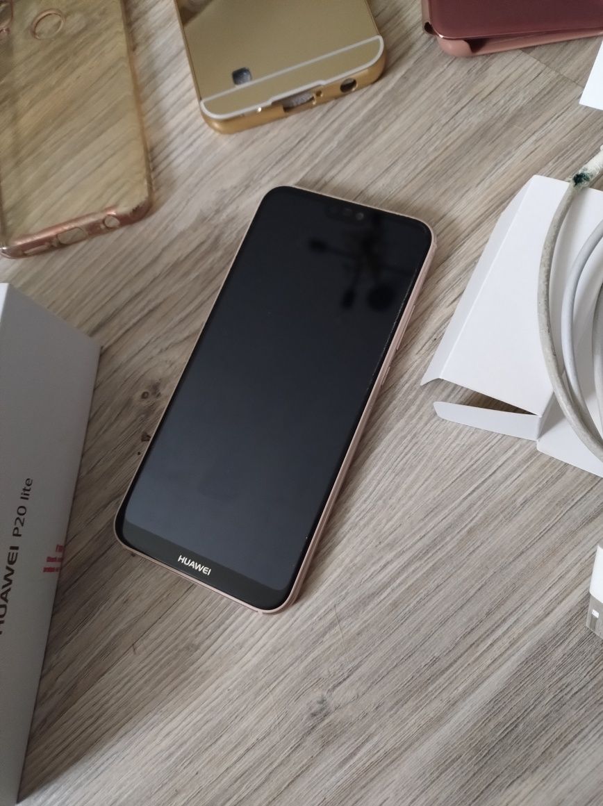 Huawei p20 lite pudrowy róż